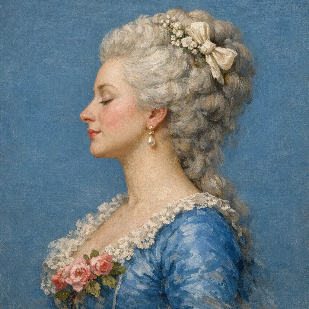 Sitting, Still — Eighteenth-century court portrait × digital datamosh