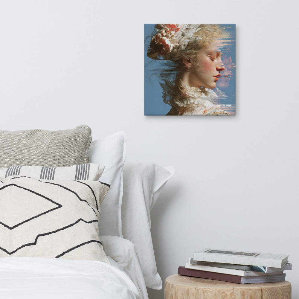 First Dropout printed and photographed on a wall