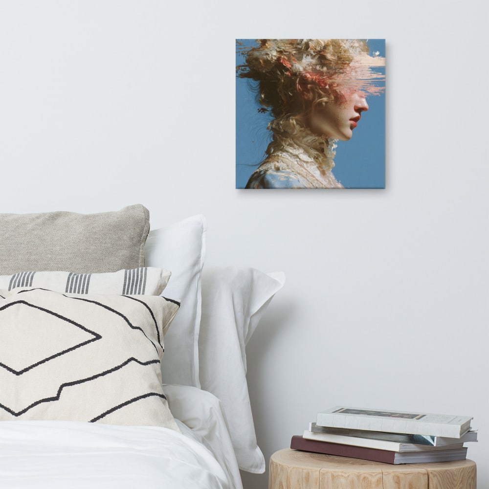 Last Frame printed and photographed on a wall
