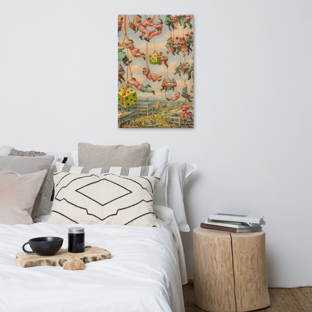The Offsite of the Air printed and photographed on a wall