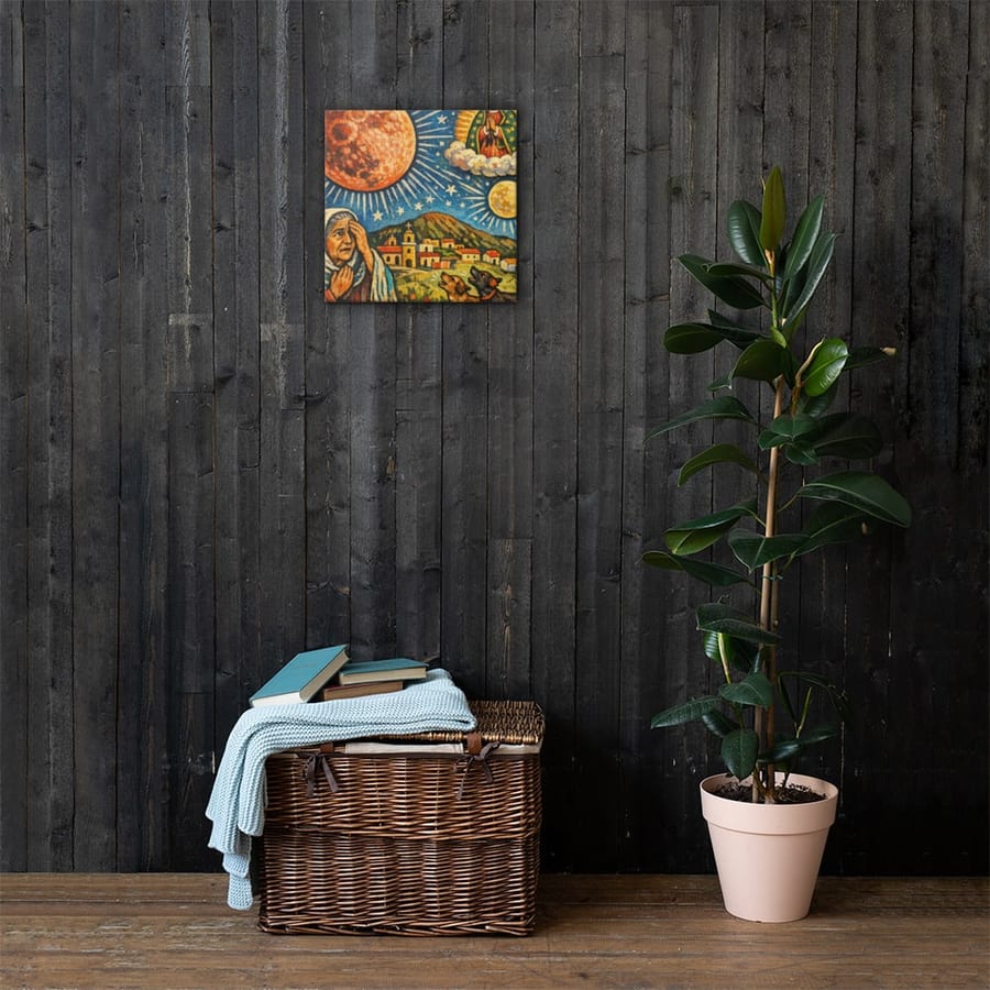 Thanks for the Second Moon printed and photographed on a wall
