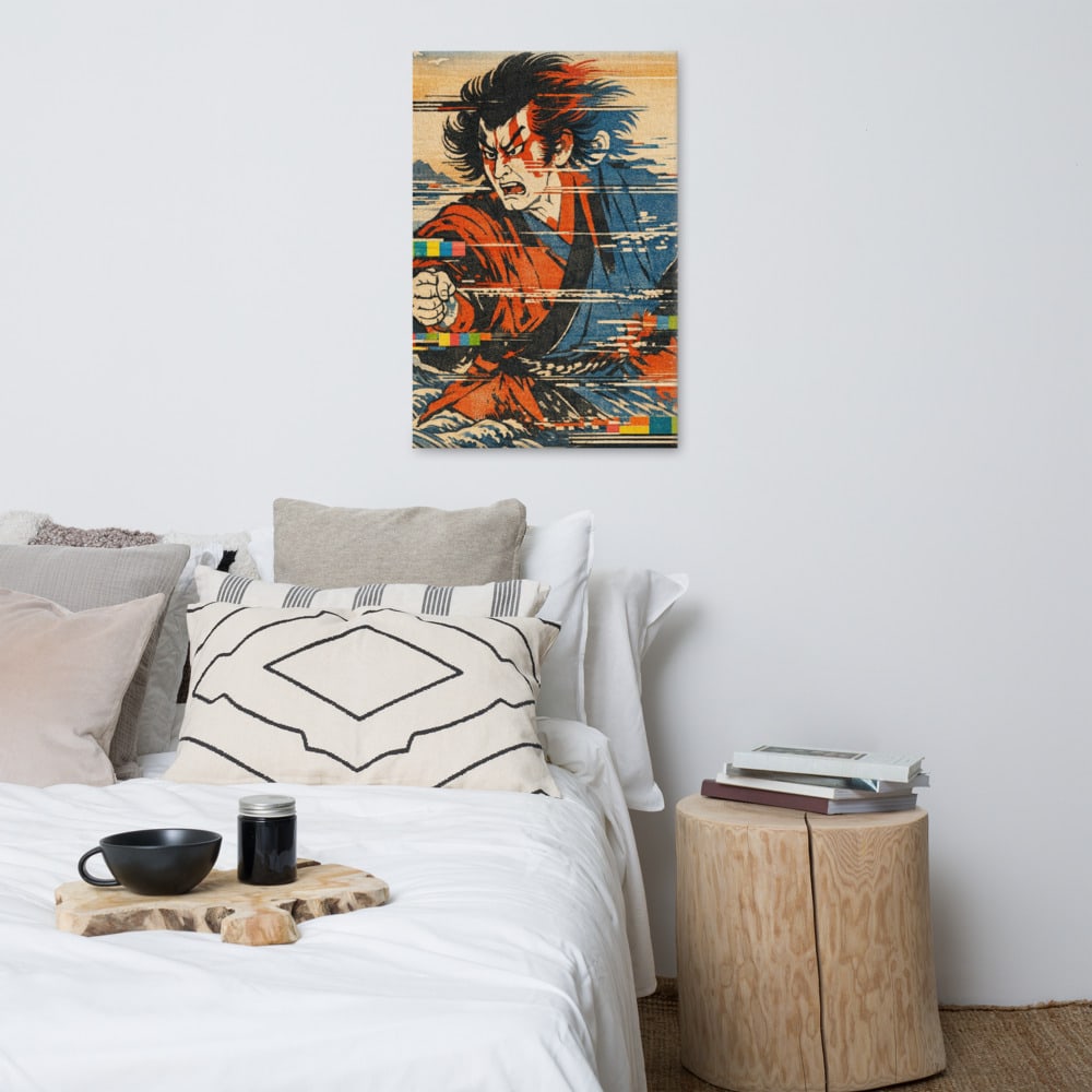 The Actor in Three Colours printed and photographed on a wall