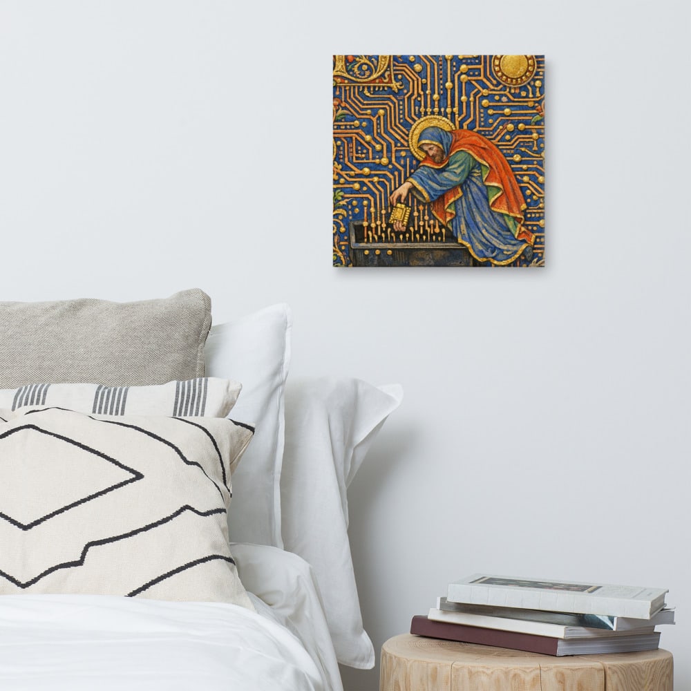 Harrowing of the Socket printed and photographed on a wall