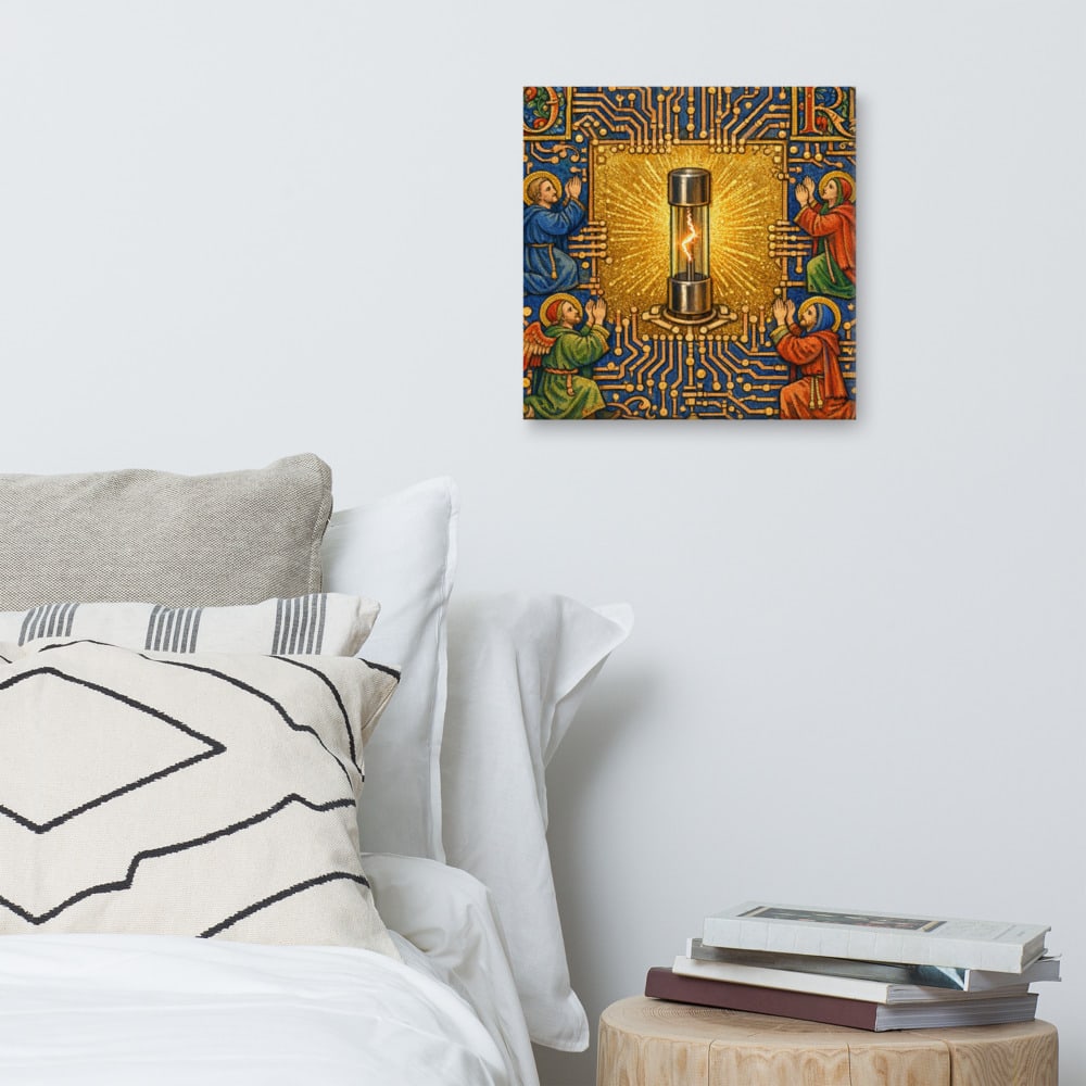 Martyrdom of the Fuse printed and photographed on a wall
