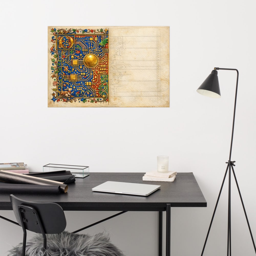The Last Page, Unrouted printed and photographed on a wall