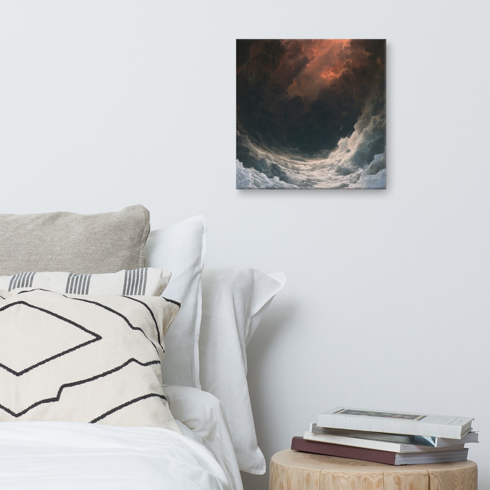 Nave of Weather printed and photographed on a wall